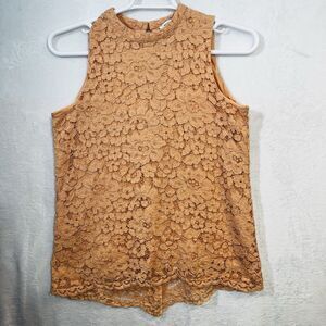 Rose & Olive Women's Shirt Size Large Lace Boho Croquette Layered Career Wear